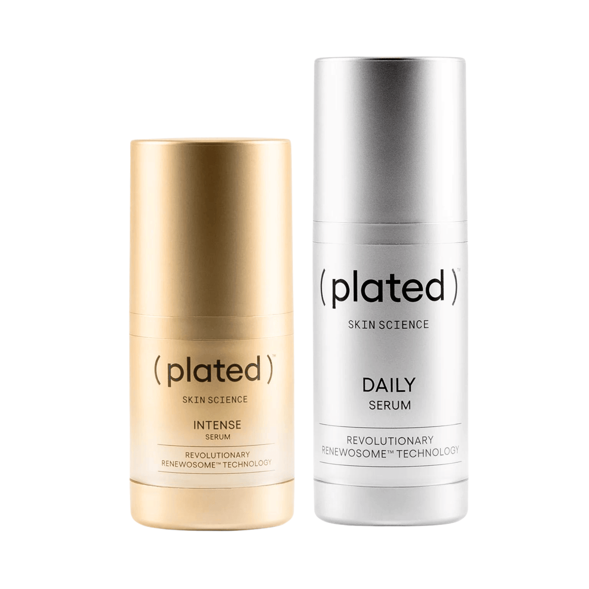 Plated Skin Science Daily and Intense Serum shop at Exclusive Beauty