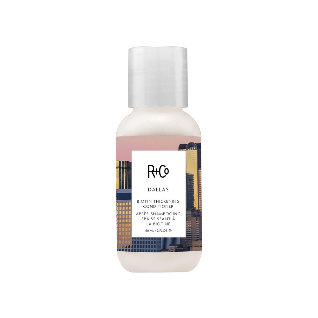 R+Co Dallas Biotin Thickening Conditioner 2 ounce travel size shop at Exclusive Beauty Club