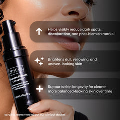 Key skin benefits of Revision Skincare Advanced Pigment Corrector with icons
