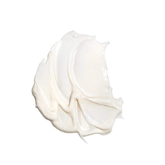 Swirl of white cream on a white background