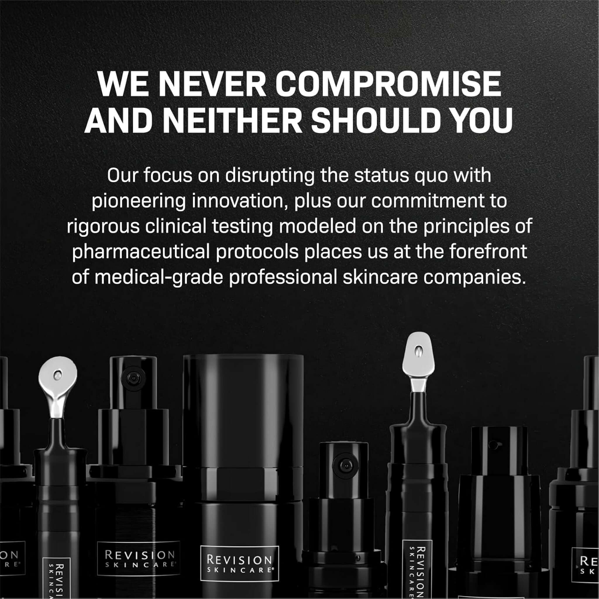 Revision Skincare product lineup featuring CMT cream