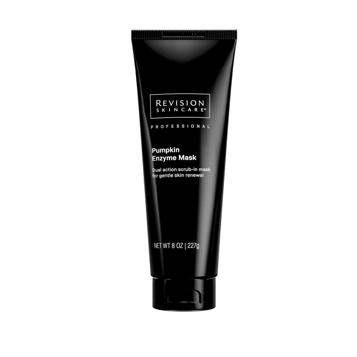 Black tube of Revision Skincare Pumpkin Enzyme Mask on a white background