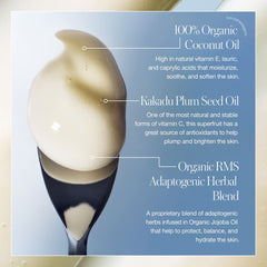 Key ingredients coconut oil Kakadu plum seed oil and adaptogenic herbal blend