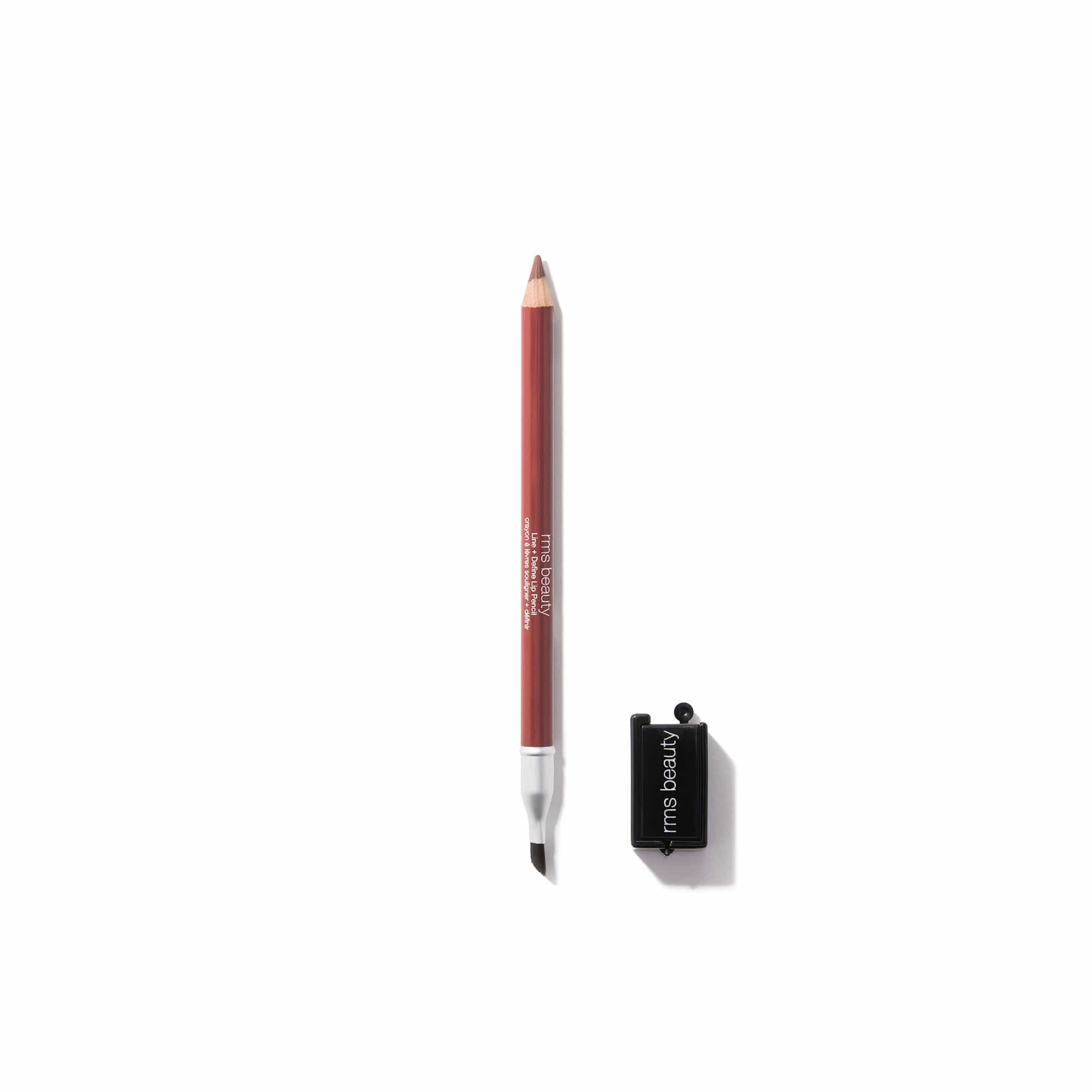 RMS Beauty Go Nude Lip Pencil in Nighttime Nude shade with sharpener 1
