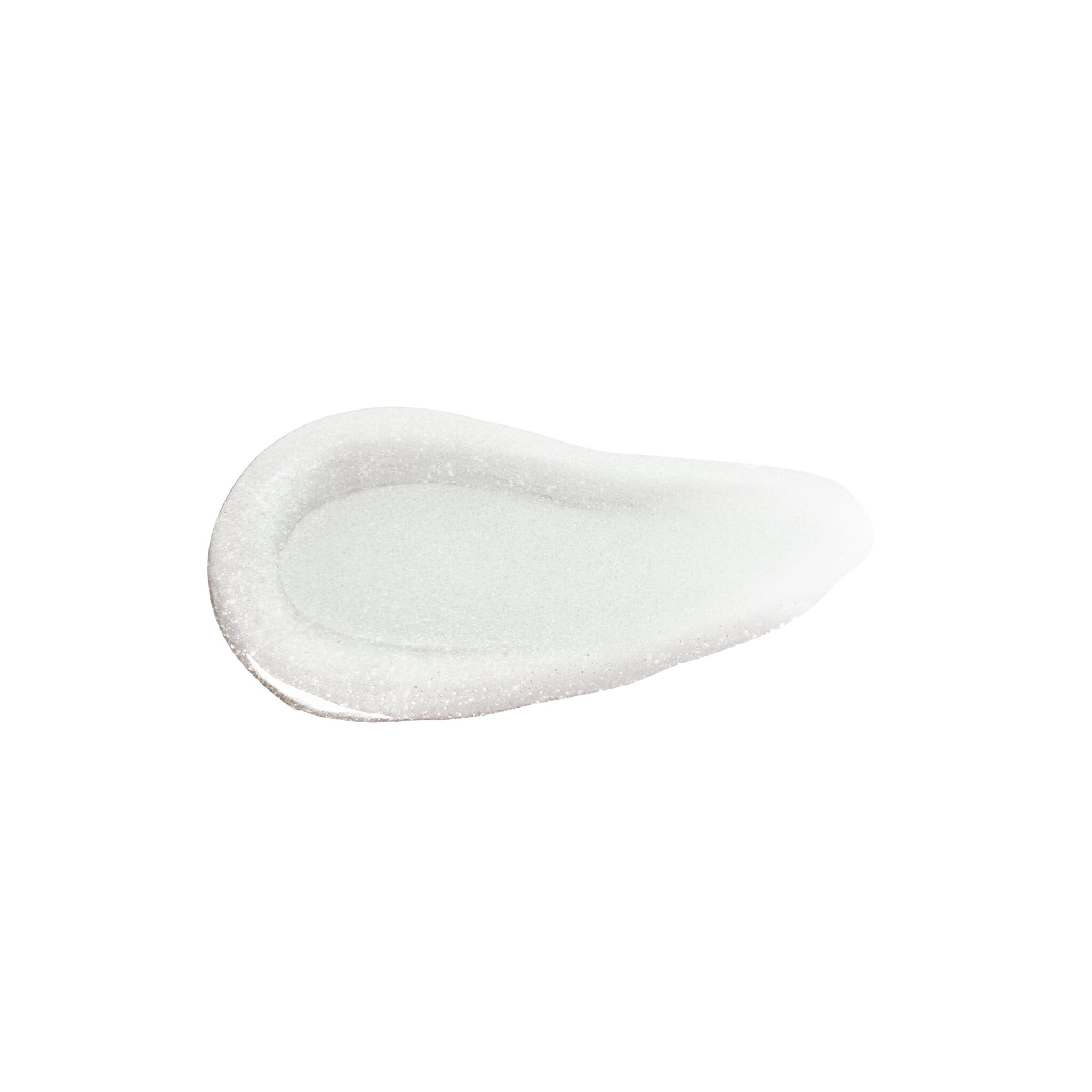Adrianna lip oil swatch showing iridescent white pearl finish 2