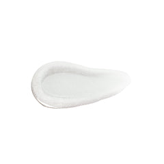Adrianna lip oil swatch showing iridescent white pearl finish 2