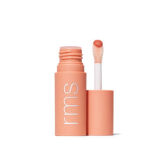 RMS Beauty lip oil in Crystal Slipper shade with doe-foot applicator 1
