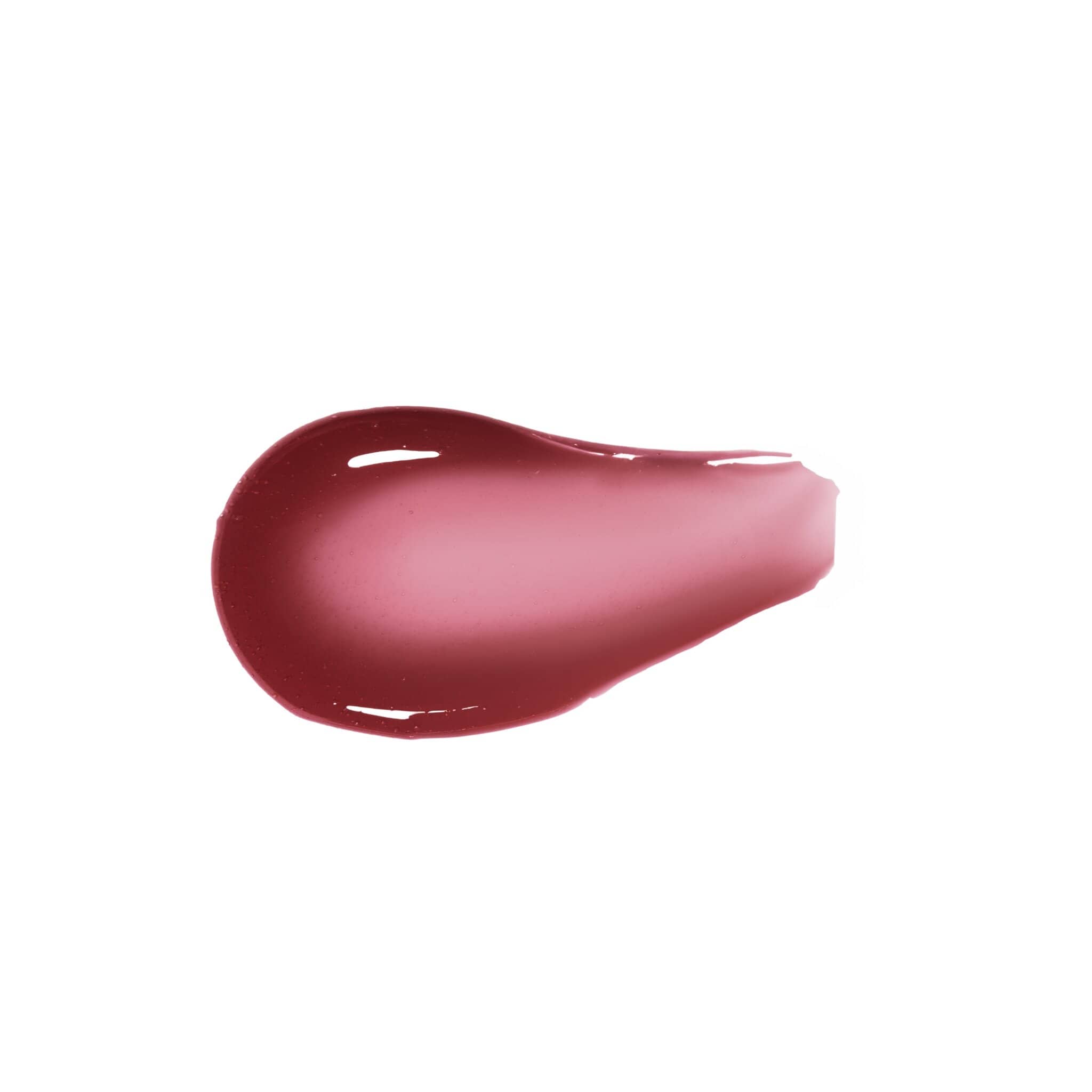 Milla lip oil swatch showing deep berry wine glossy finish 2