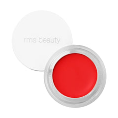 RMS Beauty Lip2Cheek in Beloved a bright red cream blush and lip tint in an open jar 1