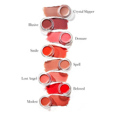 RMS Beauty Lip2Cheek shade guide featuring Crystal Slipper among the full color lineup 3