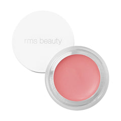 RMS Beauty Lip2Cheek in Demure a soft pink cream blush and lip tint in an open jar 1