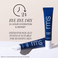 Lipnights 24 hour hydration and repair claim with dermatologist tested badge