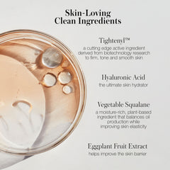 Key ingredients tightenyl hyaluronic acid squalane and eggplant extract