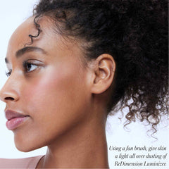 Model profile showing radiant highlight from RMS Beauty ReDimension Hydra Dew 7