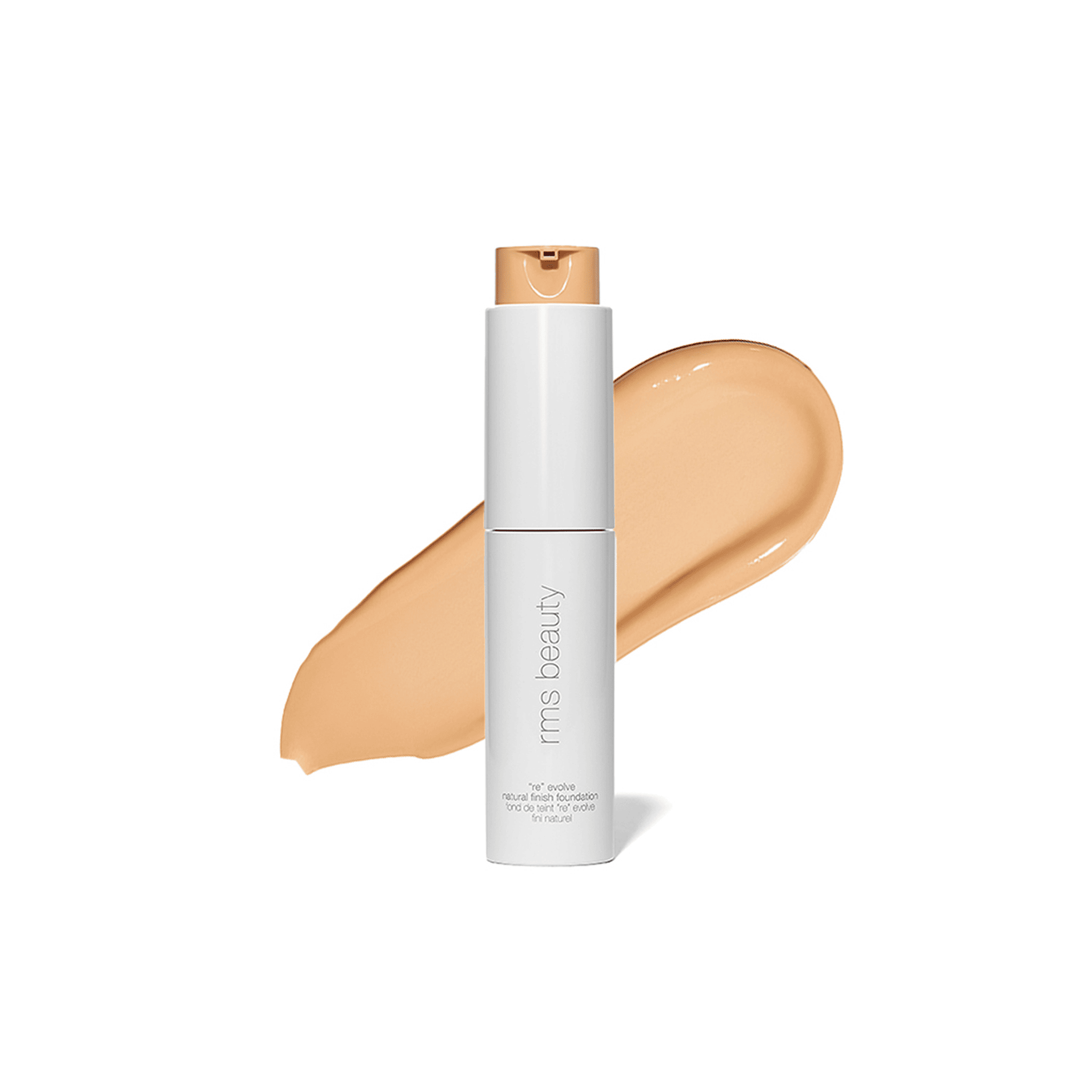 RMS Beauty ReEvolve Natural Finish Foundation shade 22.5 with color swatch 1