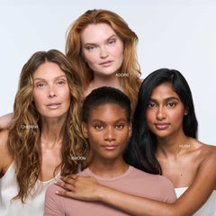 Four models showing ReFresh Eye Brightener shade range on skin 7