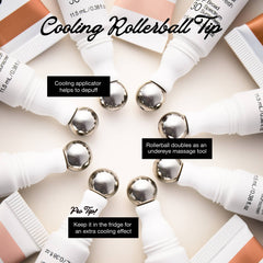 Cooling rollerball applicator tips for depuffing and undereye massage 6