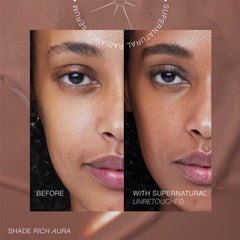 RMS Beauty SuperNatural Radiance Serum before and after in shade Rich Aura 2