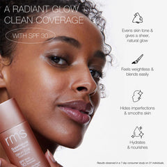 RMS Beauty SuperNatural Radiance Serum radiant glow and clean coverage claims 3