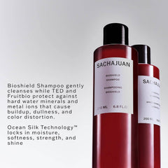 SACHAJUAN Bioshield Shampoo and Conditioner with TED and Fruitbio for hard water protection