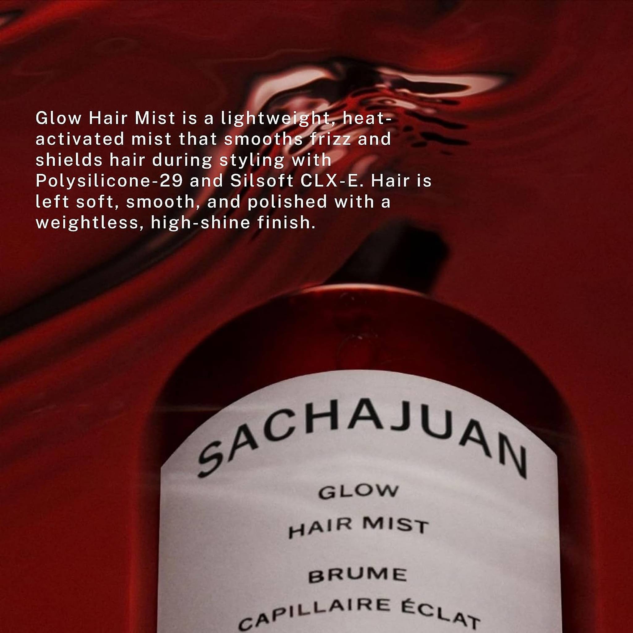 SACHAJUAN Glow Hair Mist lightweight heat activated spray for frizz control and shine