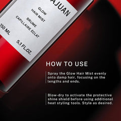 How to use SACHAJUAN Glow Hair Mist on damp hair before blow drying