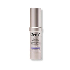 Senté Illuminé Eye Cream 15ml pump bottle for reducing under-eye discoloration and fine lines