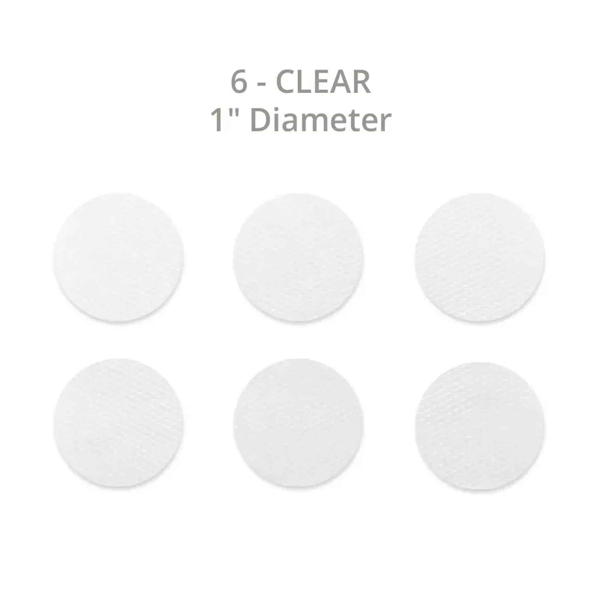 Silagen clear silicone scar sheeting dots 6 pack 1 inch diameter