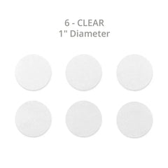 Silagen clear silicone scar sheeting dots 6 pack 1 inch diameter