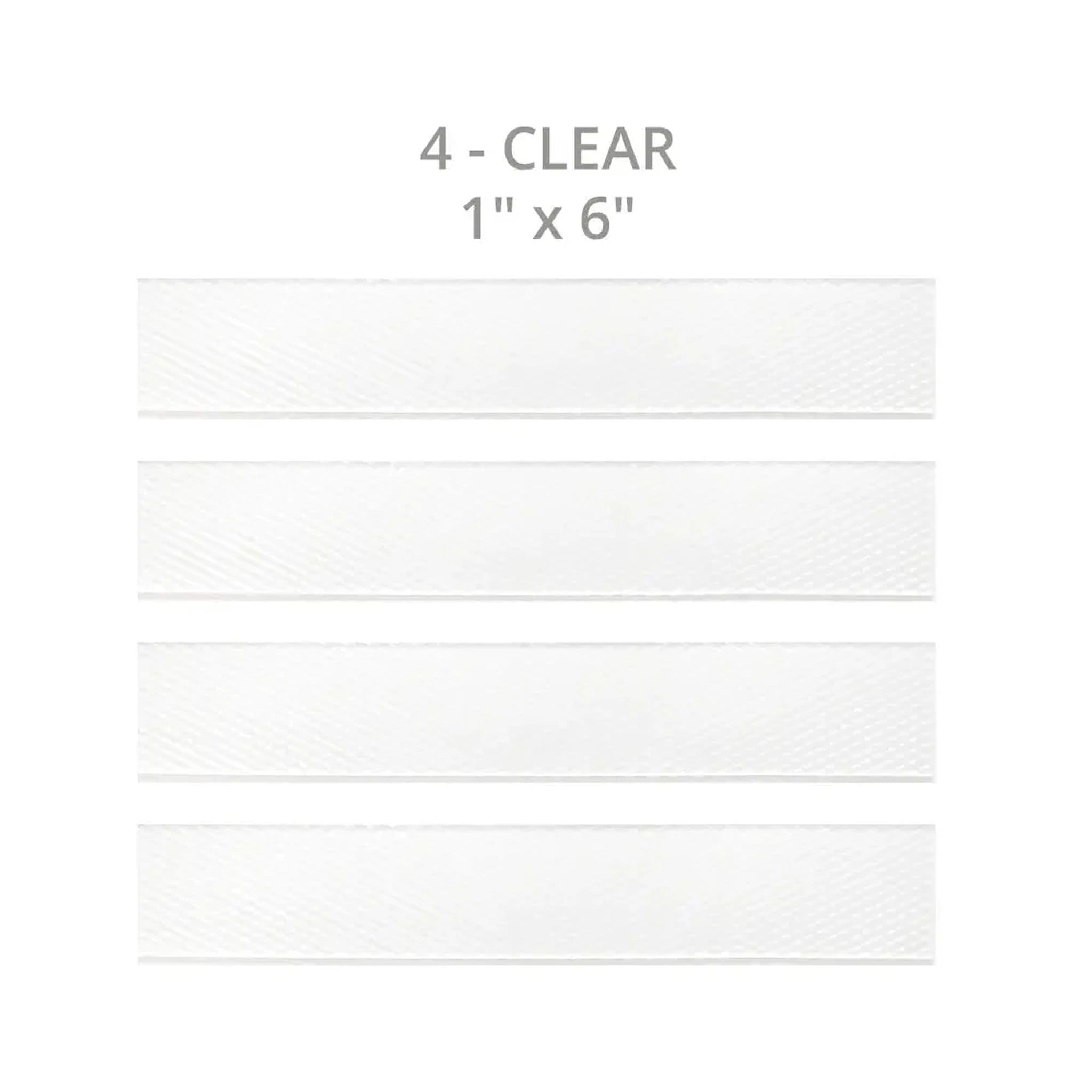Silagen clear silicone scar sheeting strips 4 pack 1 inch by 6 inches