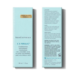 CE Ferulic vitamin C serum box packaging front and back