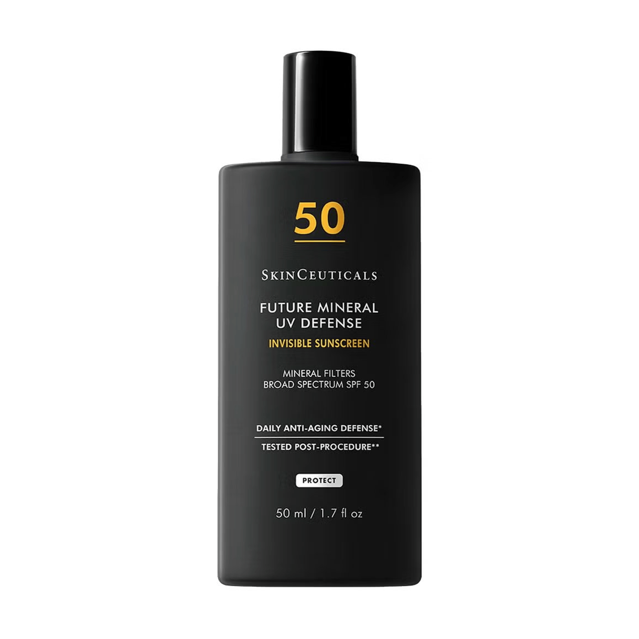  SkinCeuticals Future Mineral UV Defense SPF 50 Invisible Sunscreen 50ml bottle. Available at Exclusive Beauty Club