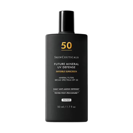  SkinCeuticals Future Mineral UV Defense SPF 50 Invisible Sunscreen 50ml bottle. Available at Exclusive Beauty Club