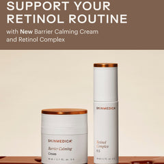 SkinMedica Barrier Calming Cream paired with Retinol Complex 0.5 bottle