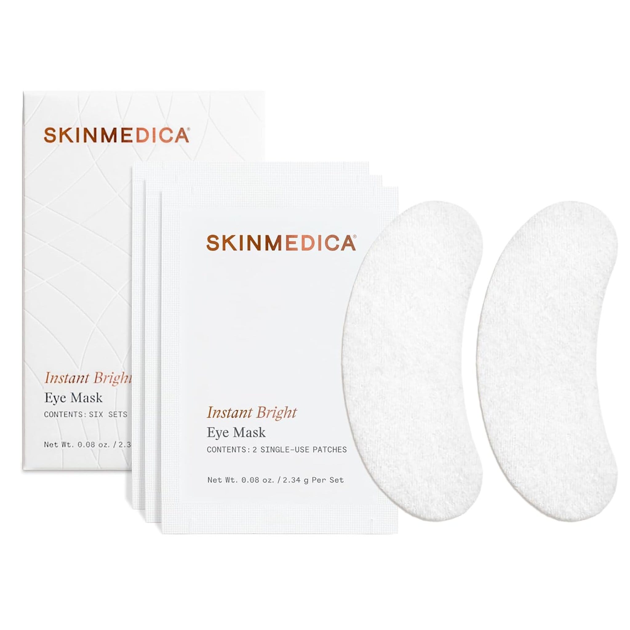 SkinMedica Instant Bright Eye Mask six-pack with cooling gel patches