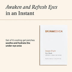 SkinMedica Instant Bright Eye Mask cooling gel patch for under eyes