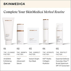 SkinMedica five-step Method routine featuring Instant Bright Eye Mask