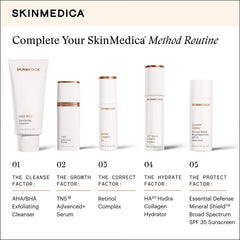 SkinMedica Method Routine 5-step complete skincare lineup cleanser serum retinol hydrator SPF
