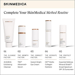 SkinMedica Method routine with Instant Bright Eye Cream as step 3 correct