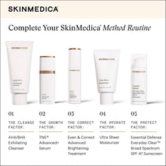 SkinMedica Method routine with Ultra Sheer Moisturizer as step 4 hydrate