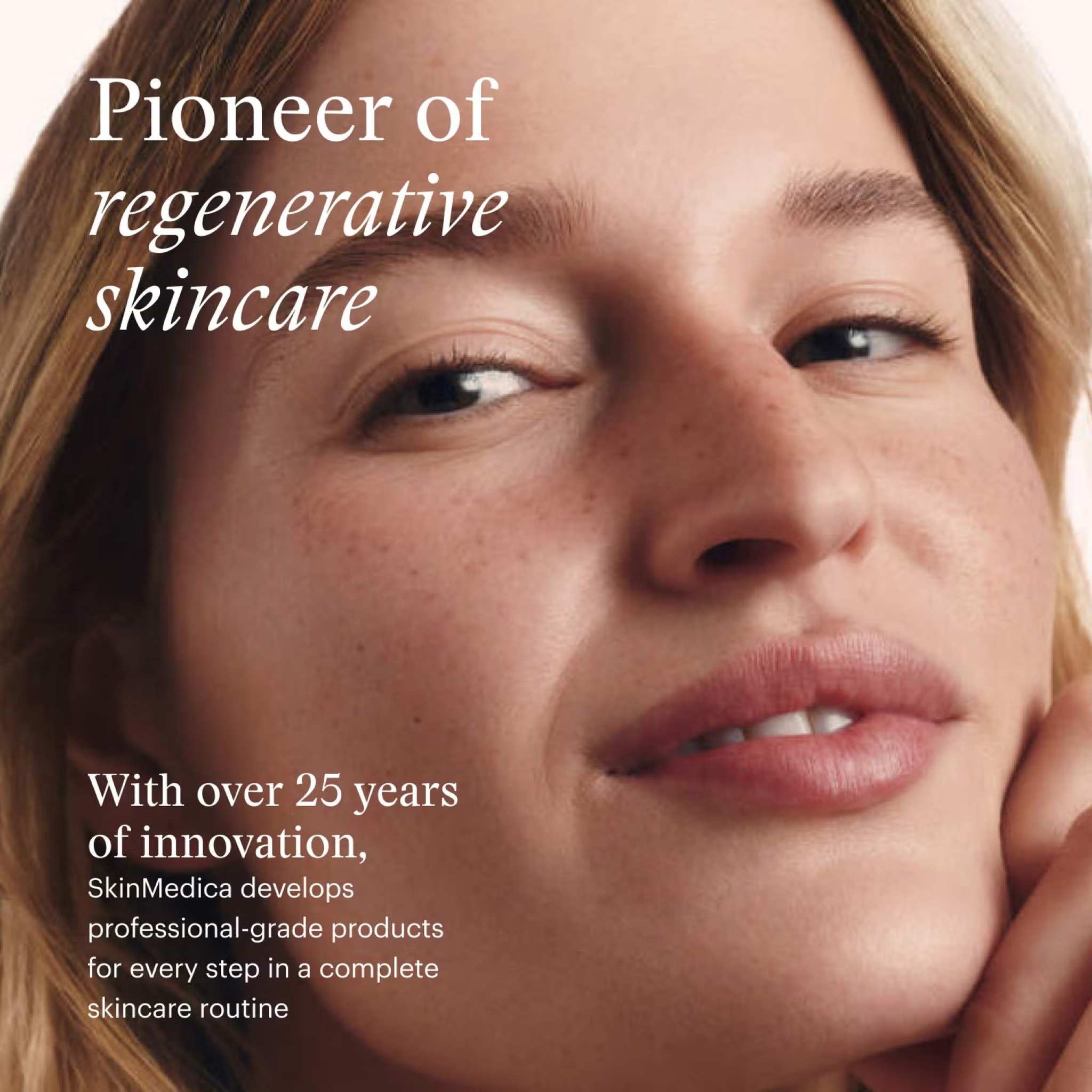 SkinMedica pioneer of regenerative skincare 25 years of innovation close-up model