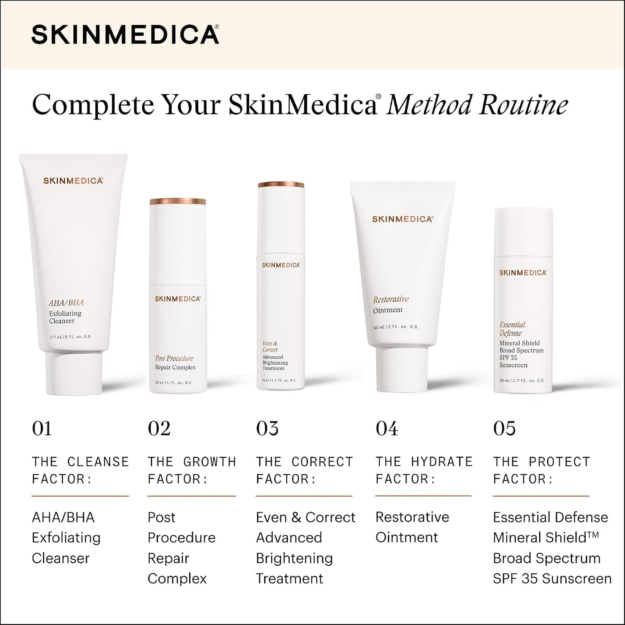 SkinMedica Method skincare routine featuring Restorative Ointment