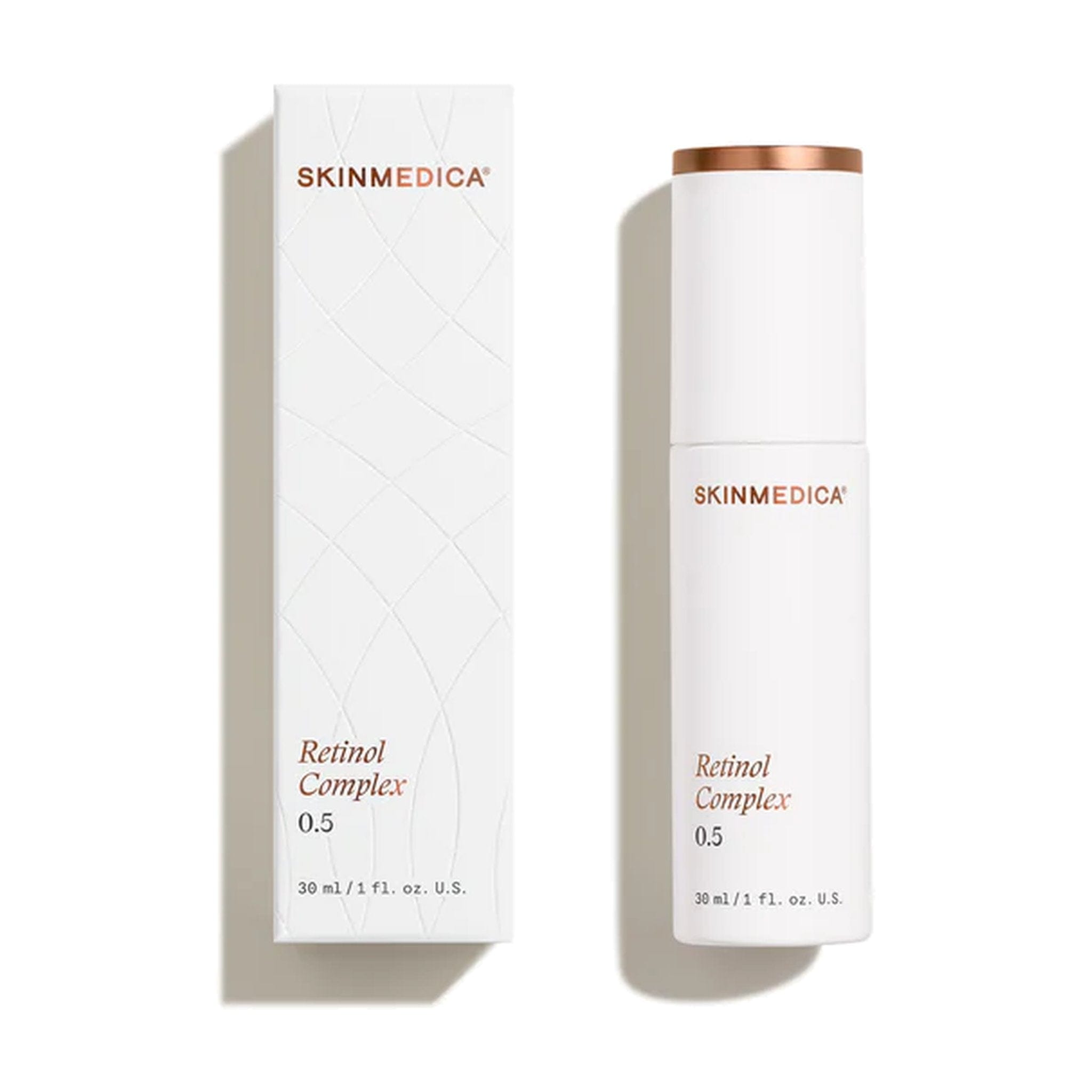 SkinMedica Retinol Complex 0.5 bottle and packaging box, 30ml