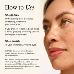 How to use SkinMedica Retinol Complex apply nightly after cleansing before moisturizer