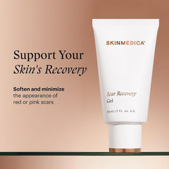 SkinMedica Scar Recovery Gel helps soften and minimize the appearance of red or pink scars