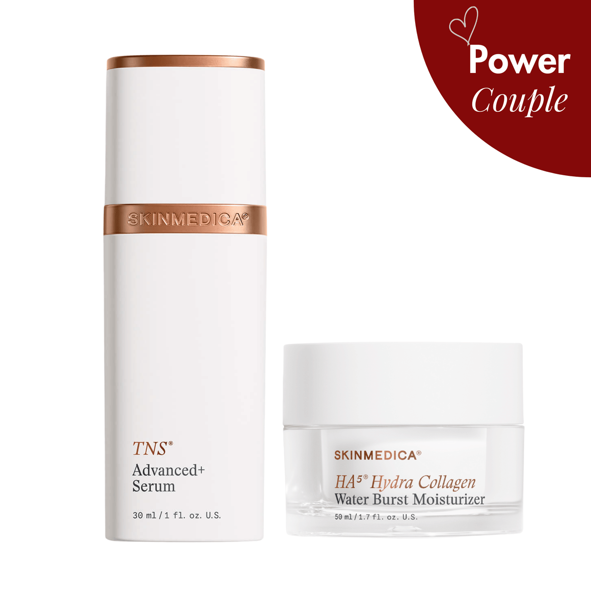 Skinmedica TNS Advanced+ Serum & Hydra Collagen Duo shop at Exclusive Beauty Club