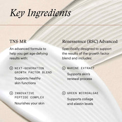 SkinMedica TNS Advanced+ Serum key ingredients TNS-MR growth factor blend and RSC Advanced marine extract