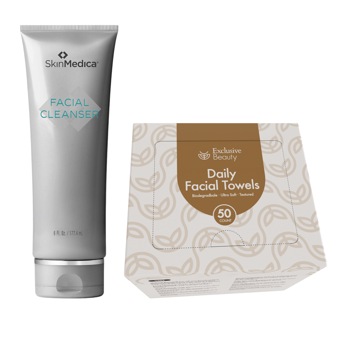 SkinMedica Facial Cleanser + Exclusive Beauty Facial Towels Bundle