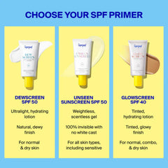 Comparing Supergoop Dew Screen Unseen Sunscreen and Glowscreen SPF primers