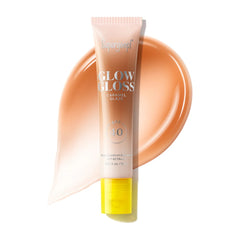 Supergoop Glow Gloss SPF 40 in Caramel Glaze with swatch 1